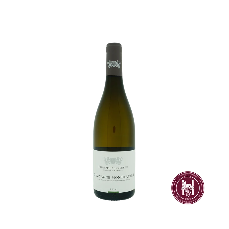 Chassagne Montrachet - Philippe Bouzereau - 2024 - 0.75 L - Frankrijk - Bourgogne - Wit