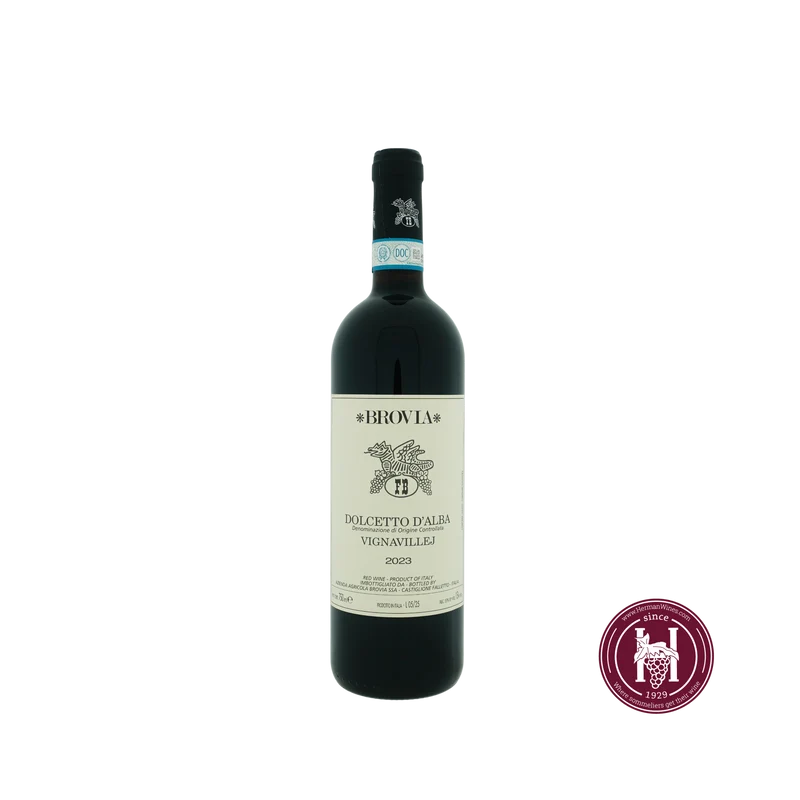 Dolcetto d'Alba Vignavillej - Brovia - 2023 - 0.75 L - Italië - Piëmonte - Rood