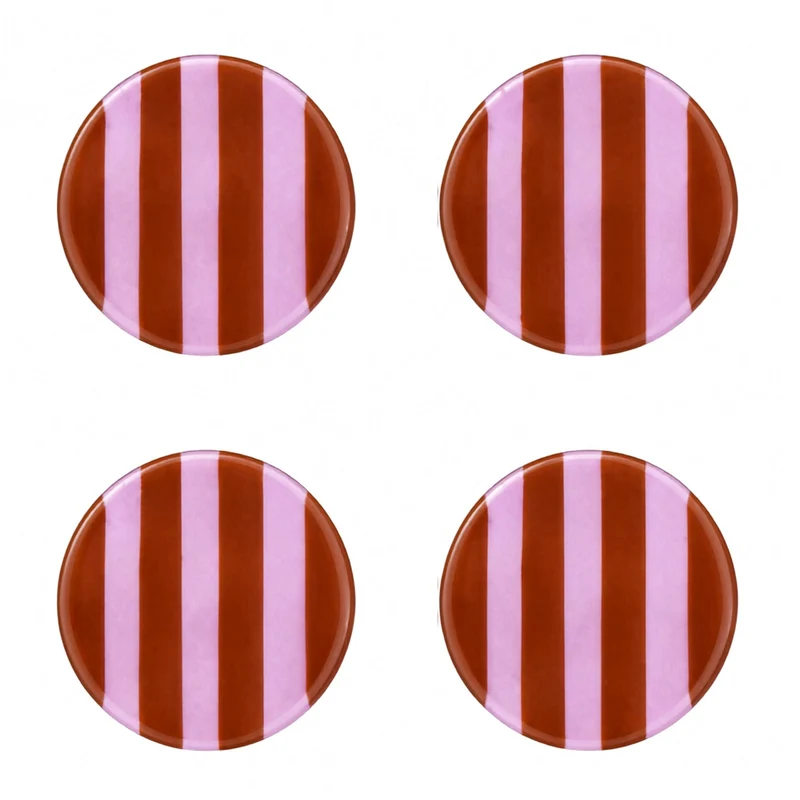 Onderzetters Artisano Magenta Stripes (set van 4)
