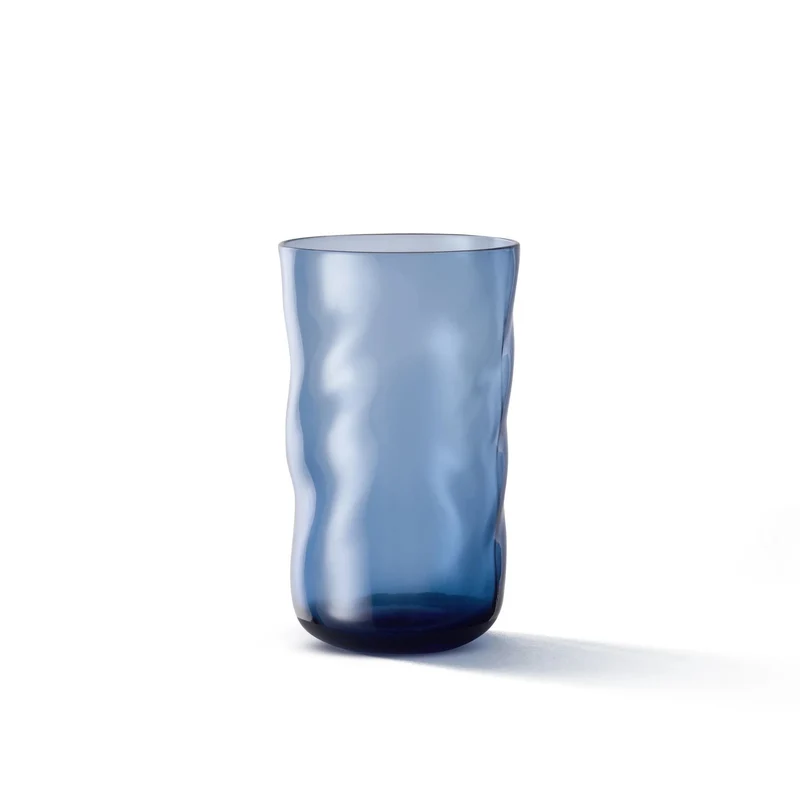 Longdrink waterglazen Swirl Midnight (set van 2)