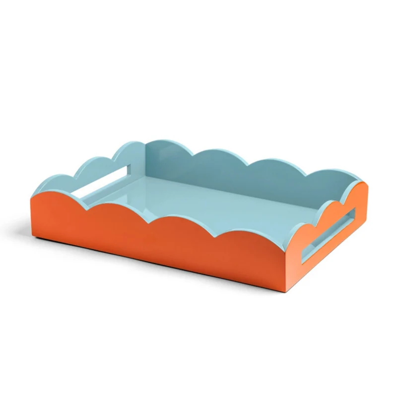 Dienblad Ottomane Orange & Chambray 43x33cm