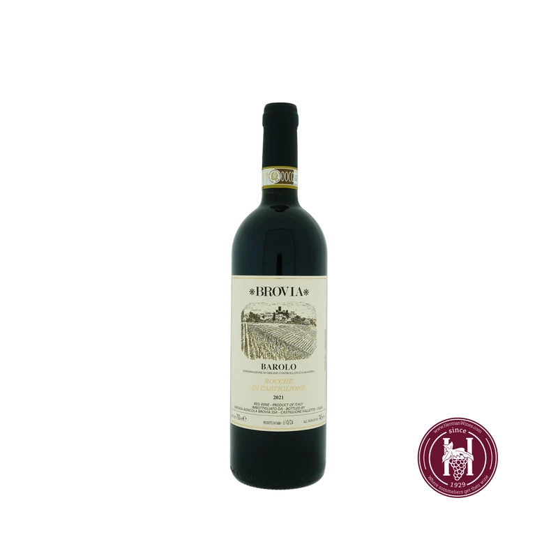 Barolo Rocche di Castiglione - Brovia - 2021 - 0.75 L - Italië - Piëmonte - Rood