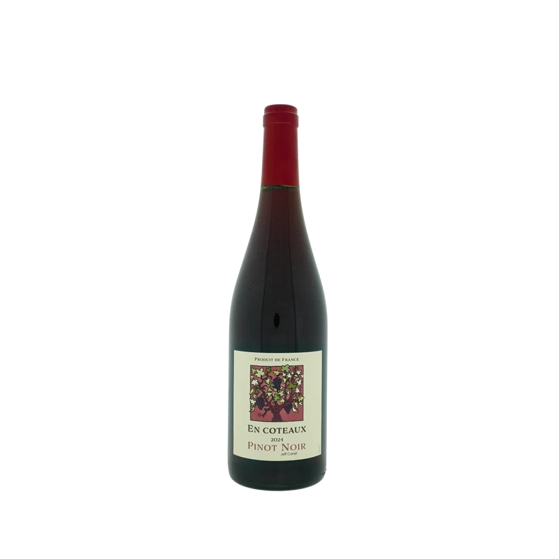 Pinot Noir En Coteaux - Jeff Carrel - 2024 - 0.75 L - Frankrijk - Languedoc-Roussillon - Rood