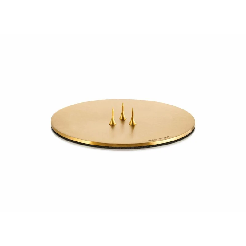 Kaarsenschaal goud mat 9cm