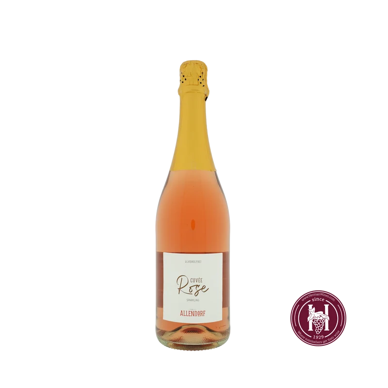 Rosé Sekt Free (Alcoholvrije Wijn Mousserend) - Weingut Fritz Allendorf - non-vintage - 0.75 L - Duitsland - Rheingau - Rosé