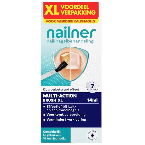 Nailner Kalknagelkwastje 2in1 XL 14 ml