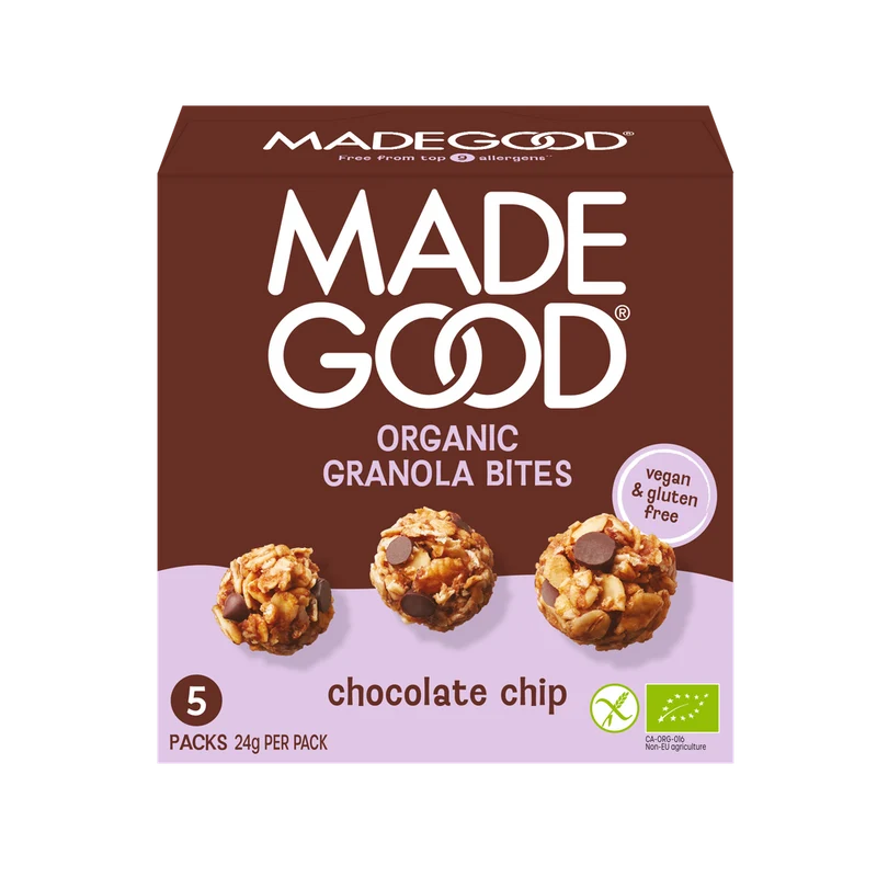 MadeGood Granola Bites Chocolate Chip Bio 5 stuks
