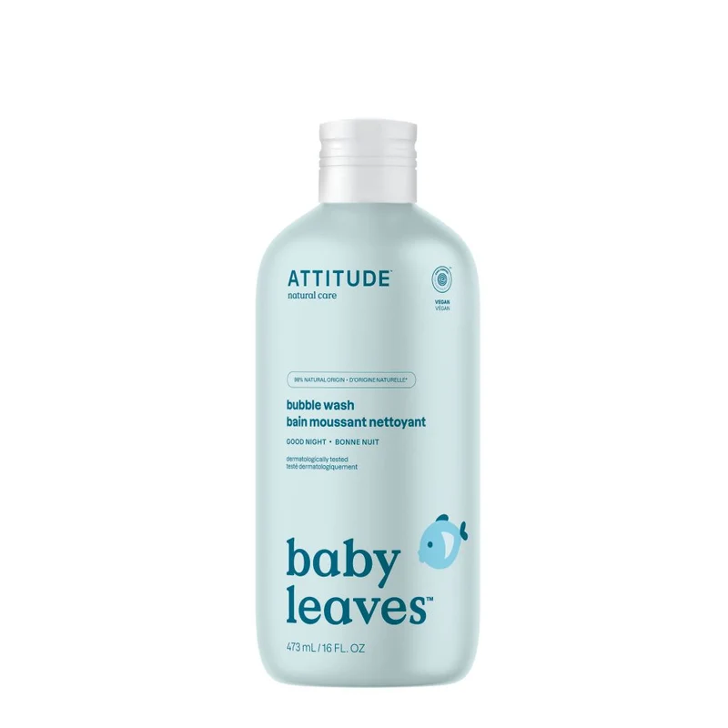 Attitude Baby Leaves Bubbel Zeep Good Night 473 ml