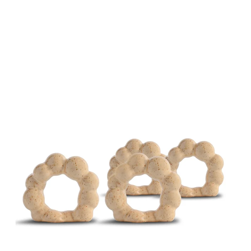 Servetringen Porto Beige (set van 4)