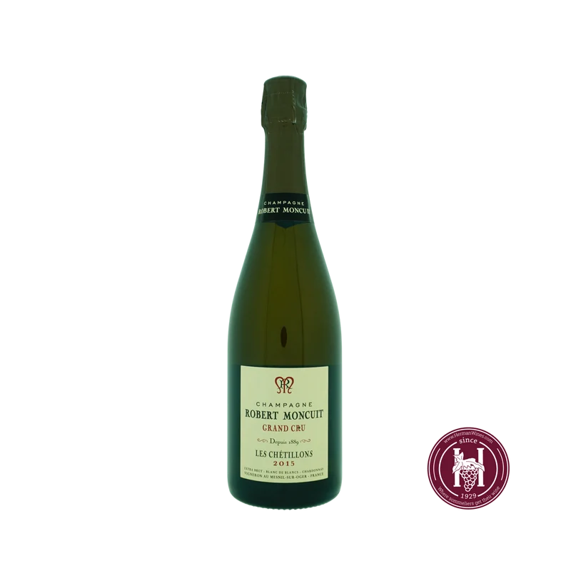 Les Chetillons Grand Cru - Robert Moncuit - 2015 - 0.75 L - Frankrijk - Champagne - Wit