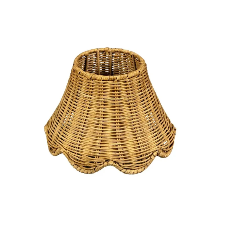 Rattan lampenkapje Scallop voor Club Carlotta tafellampen