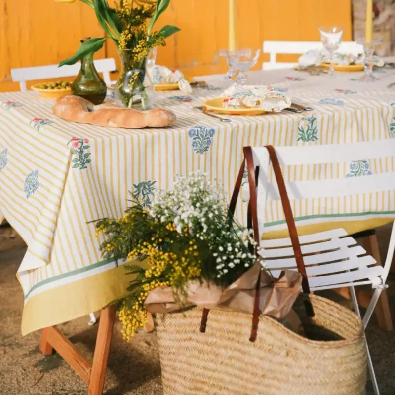 Tafelkleed Rose Yellow 170x360cm