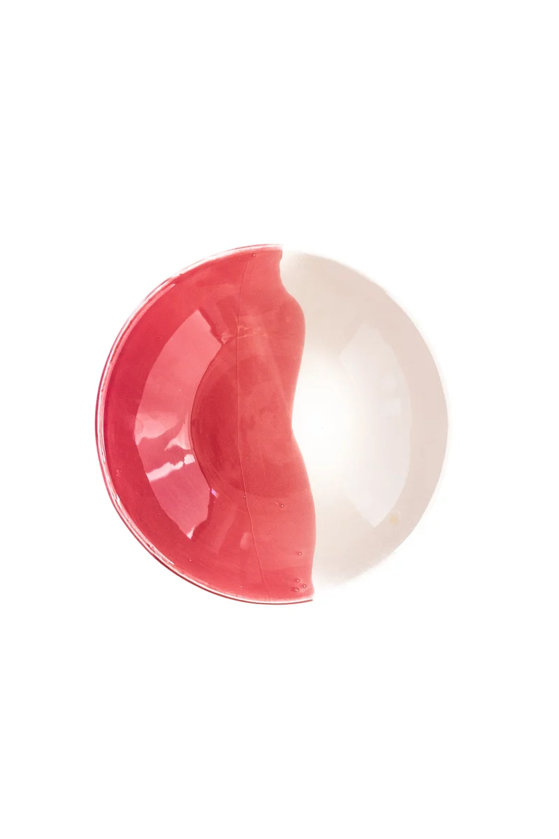 Kom Brekky Yoghurt Pink Splash 20cm