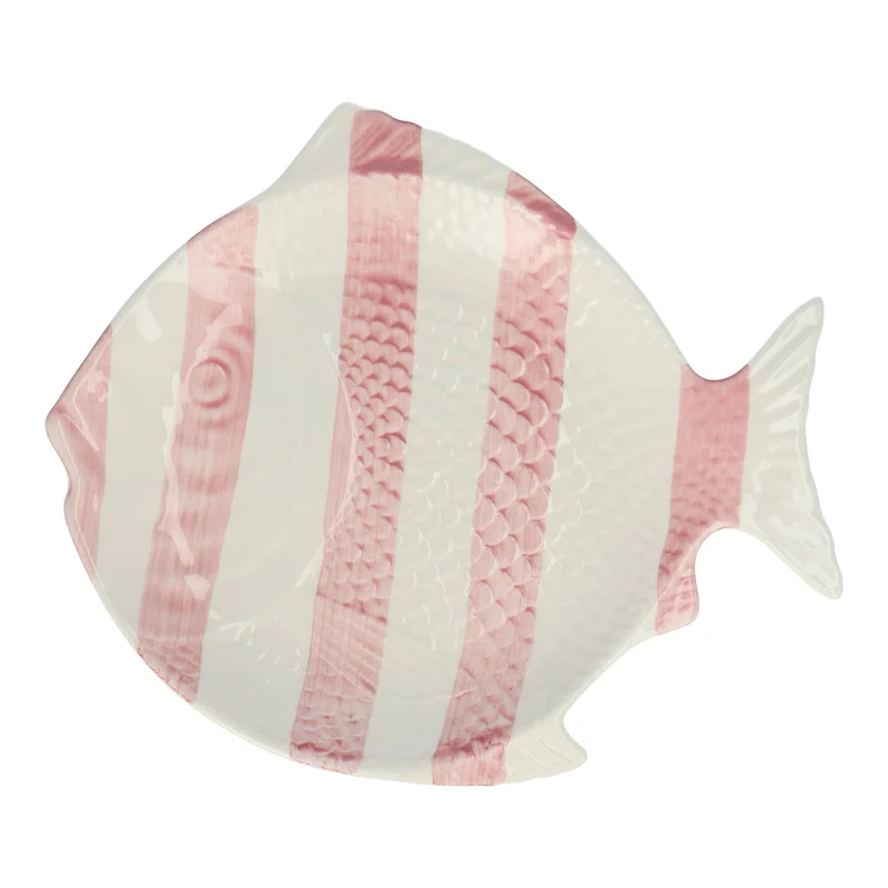 Dinerbord The Fishes Pink 27cm