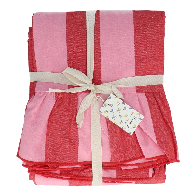 Tafelkleed Lucette Red 170x360cm
