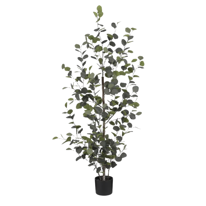Eucalyptus Kunstplant in Bloempot - H150 x Ø30 cm - Groen