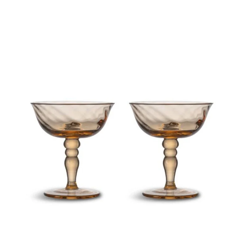 Italian coupe Opacity Peach (set van 2)