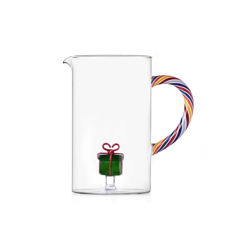 Karaf Coloured Handle & Green Gift 1L