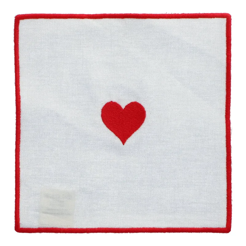 Cocktailservet Hearts 15x15cm
