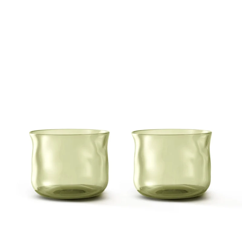 Waterglazen Swirl Moss (set van 2)