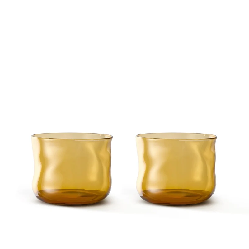 Waterglazen Swirl Dune (set van 2)