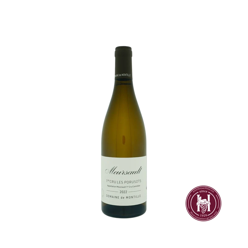 Meursault 1er cru les Porusots - Domaine de Montille - 2022 - 0.75 L - Frankrijk - Bourgogne - Wit