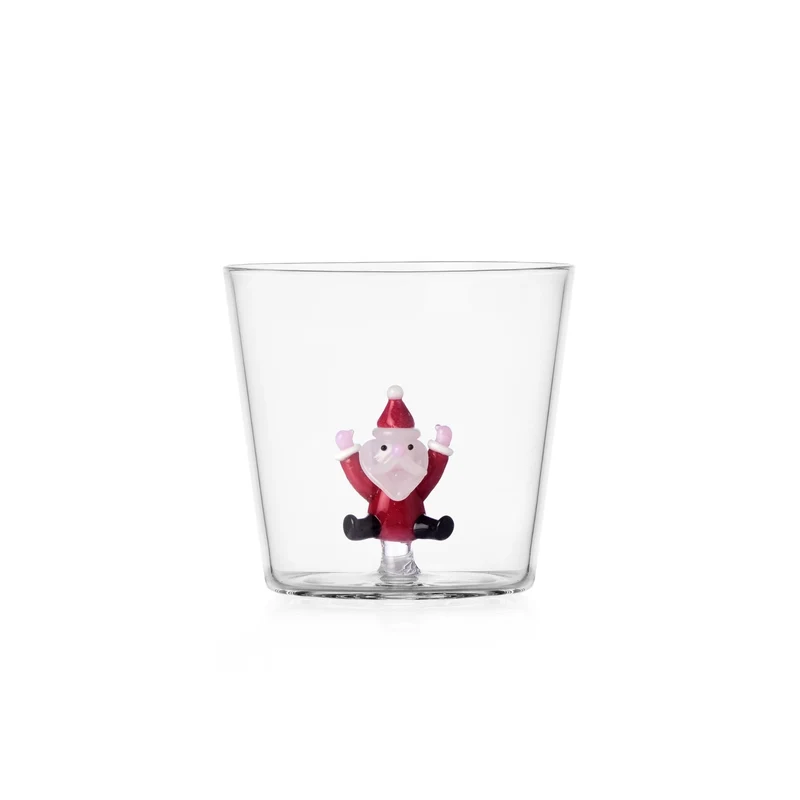 Waterglas Jumping Santa