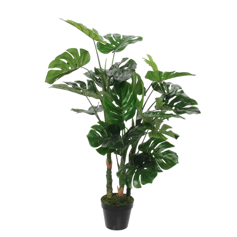 Monstera Kunstplant - H100 x Ø75 cm - Groen
