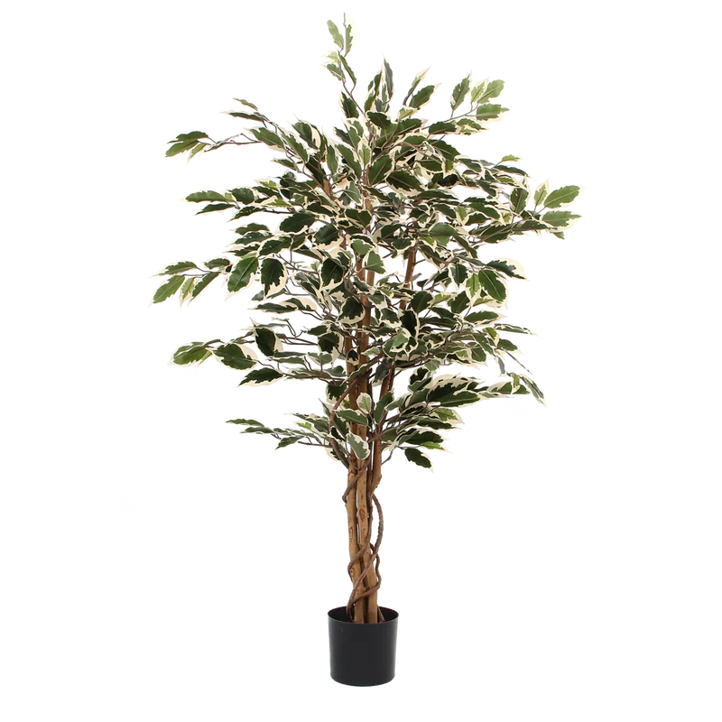 Ficus Kunstplant - H110 x Ø70 cm - Groen Bont