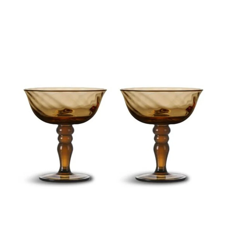 Italian coupe Opacity Brown (set van 2)