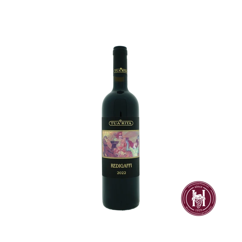 Redigaffi Merlot - Tua Rita - 2022 - 0.75 L - Italië - Toscane - Rood