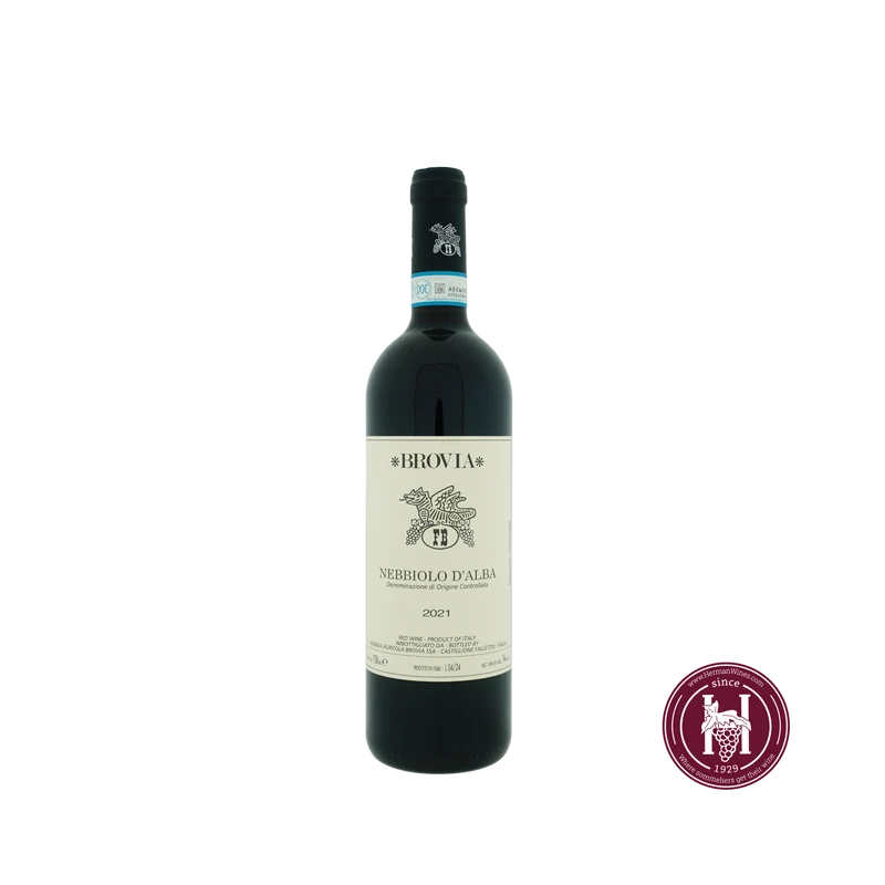Nebbiolo d'Alba - Brovia - 2021 - 0.75 L - Italië - Piëmonte - Rood