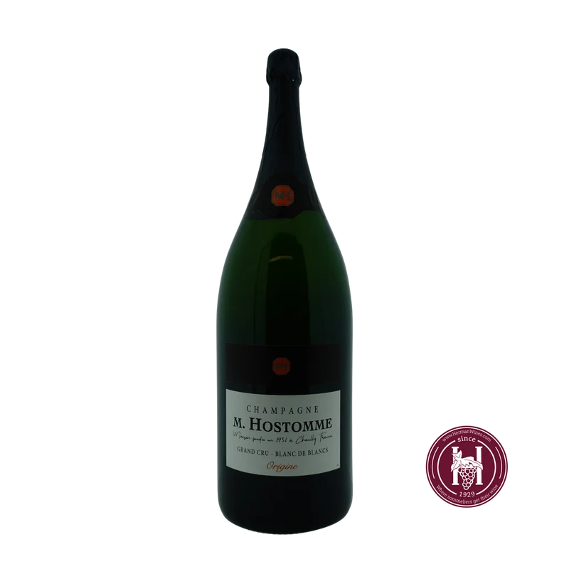 Champagne G.C. Blanc de Blancs Origine Brut - Champagne M. Hostomme - non-vintage - 12.0 L - Frankrijk - Champagne - Wit