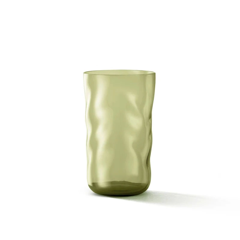 Longdrink waterglazen Swirl Moss (set van 2)