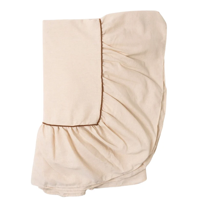 Tafelkleed Ruffle Beige 160x250cm