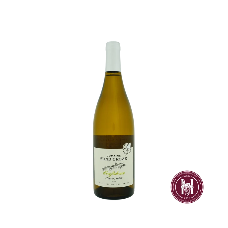 Confidence Côtes du Rhône blanc - Fond Croze - 2024 - 0.75 L - Frankrijk - Rhône - Wit