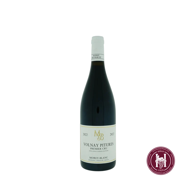 Volnay 1er cru Pitures - Maison Morey-Blanc - 2022 - 0.75 L - Frankrijk - Bourgogne - Rood