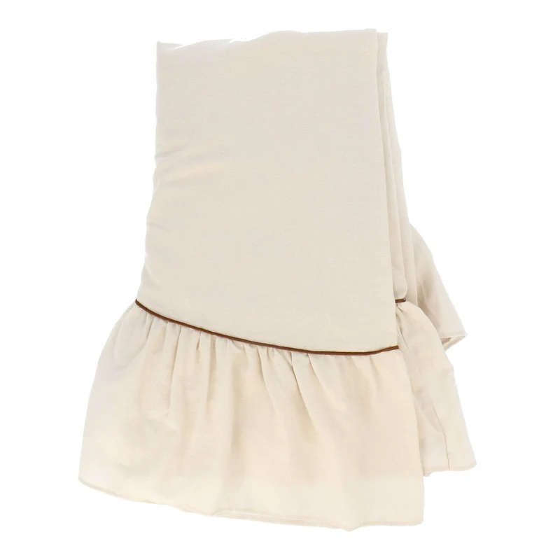Rond tafelkleed Ruffle Beige 180cm