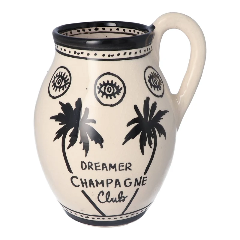 Champagne waterkaraf Black & White