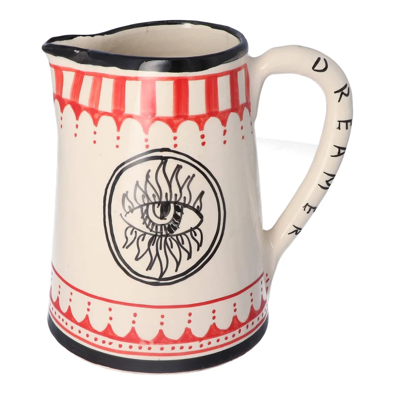 Waterkaraf Circus Eye Red & White