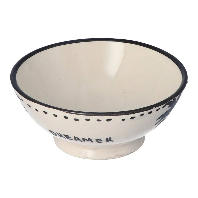 Ontbijtkom Palmtree Black & White 14cm