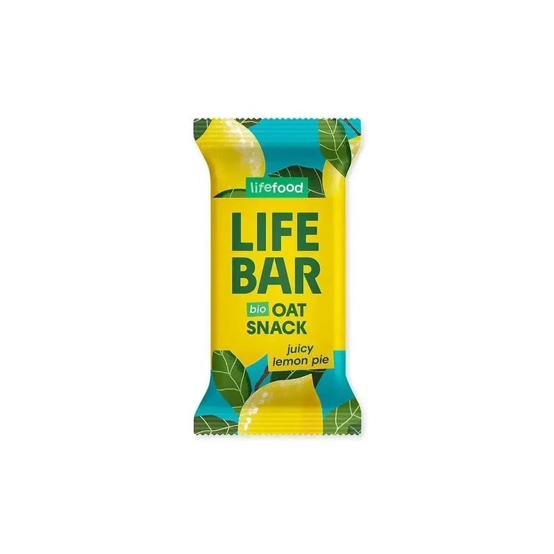 Lifefood Lifebar oatsnack lemon zacht bio 40 gram