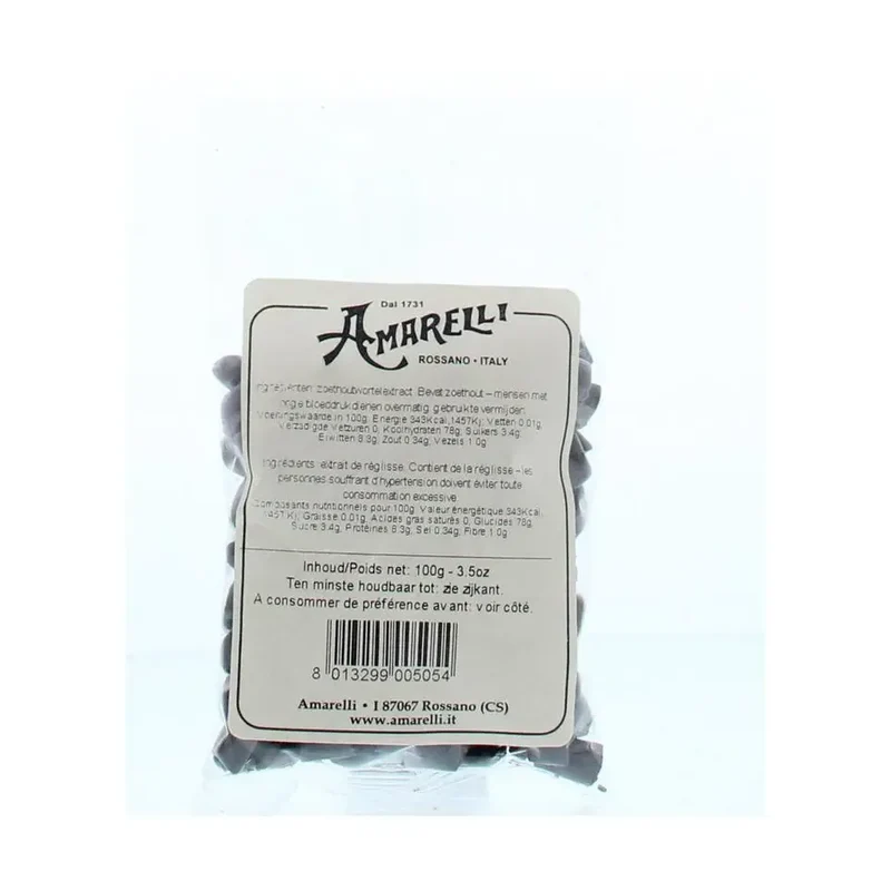 Amarelli Laurierdrop zakje kleine stukjes 100 gram