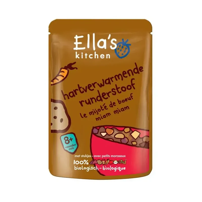 Ella's Kitchen Hartverwarmende runderstoof 8+ maanden bio 190 gram