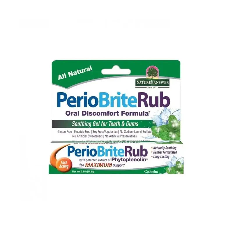 Natures Answer PerioBrite Rub tandvleesgel 22 kruiden Q10 14 gram