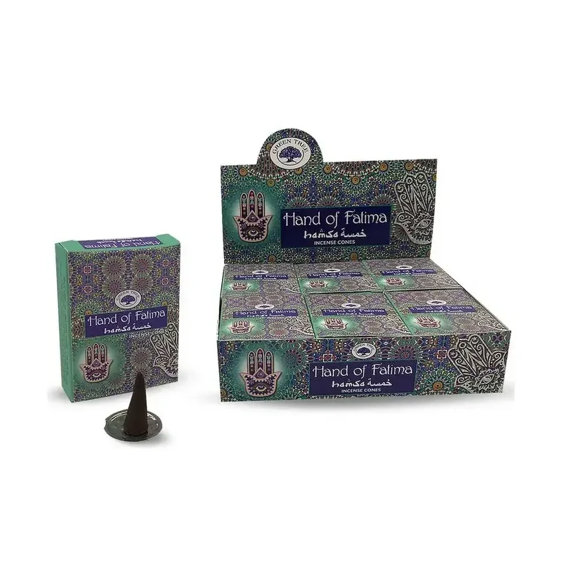 Green Tree Kegelwierook hand of Fatima 10 stuks
