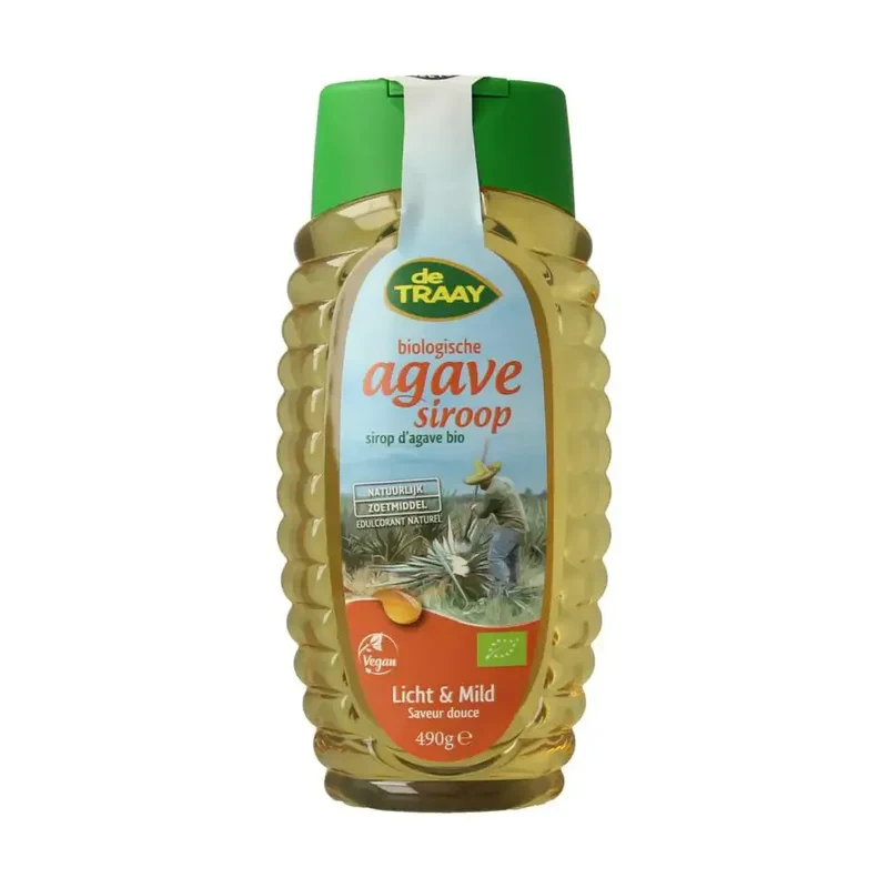 De Traay Agavesiroop licht en mild 490 gram