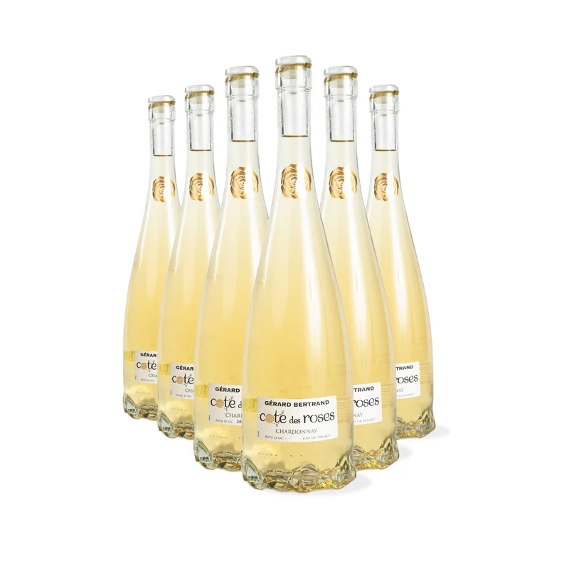 Cote des Roses chardonnay IGP Pays d'Oc 2025 – Lot 6 bouteilles 75cl vin blanc