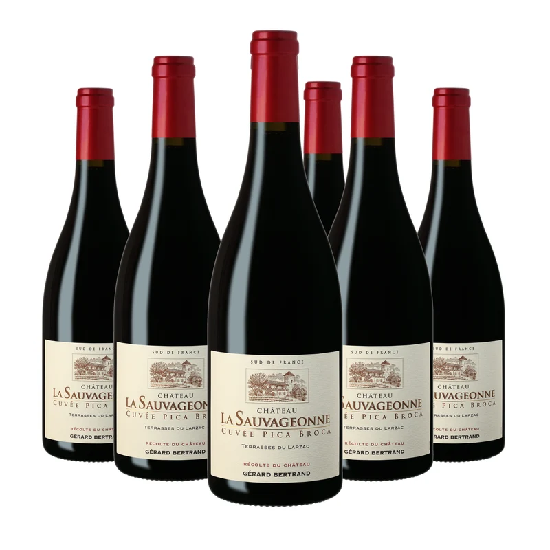 Château la Sauvageonne Pica Broca AOP Terrasses du Larzac 2022 – Lot 6 Bouteilles 75cl vin rouge