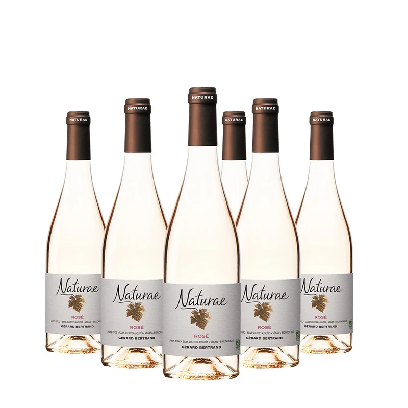 Naturae IGP Pays d'Oc 2025 – Lot 6 bouteilles 75cl vin rosé